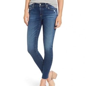 AG The Legging Raw Hem Ankle Skinny Jeans -12 Years Blue Dust - Size 31